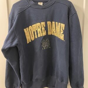 vintage notre dame college crewneck